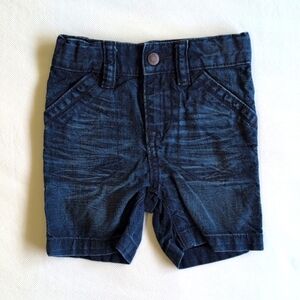 babyGap 1969 dark wash cotton denim jeans shorts 12-18 months baby boy